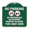 Signmission No Parking No Motorcycle No Scooter Parking Allowed Tow Away Zone With Graphic, A-DES-GW-1818-23704 A-DES-GW-1818-23704 - alternate 1